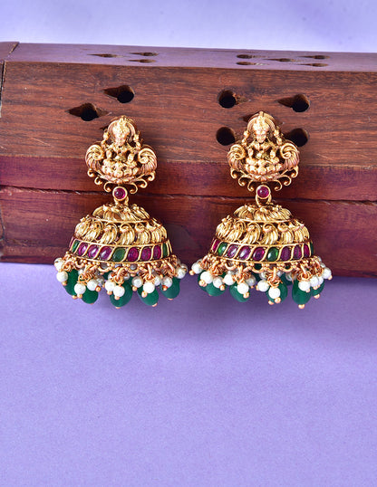 Designer Lakshmi Devi Kasu Necklace Set
