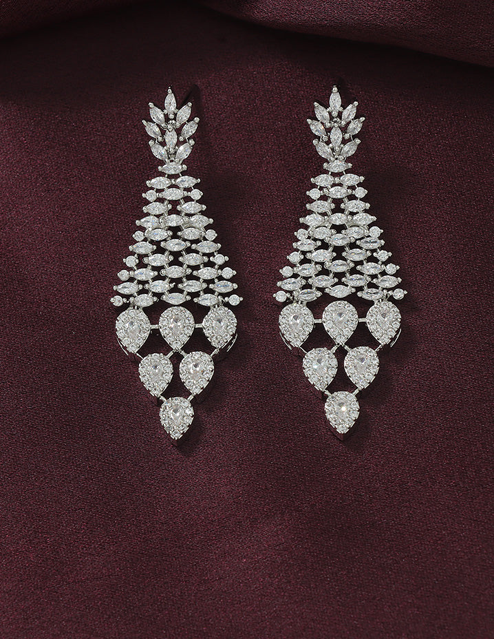 Designer Zirconia Crystal Elegance Necklace Set