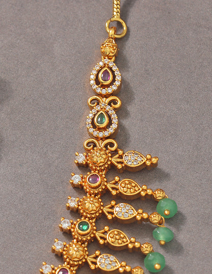 Designer Elegant Matt Kempu Necklace Set