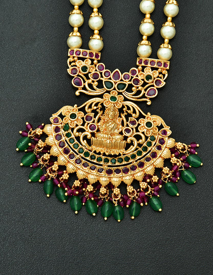 Zirconia Beads Chain Pendant