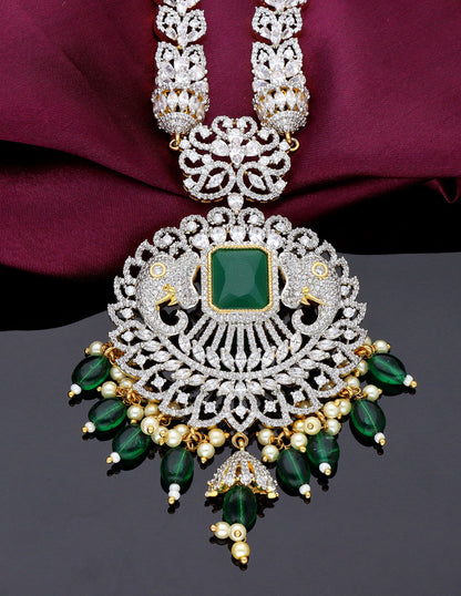 GJ Polish Zirconia Necklace Set