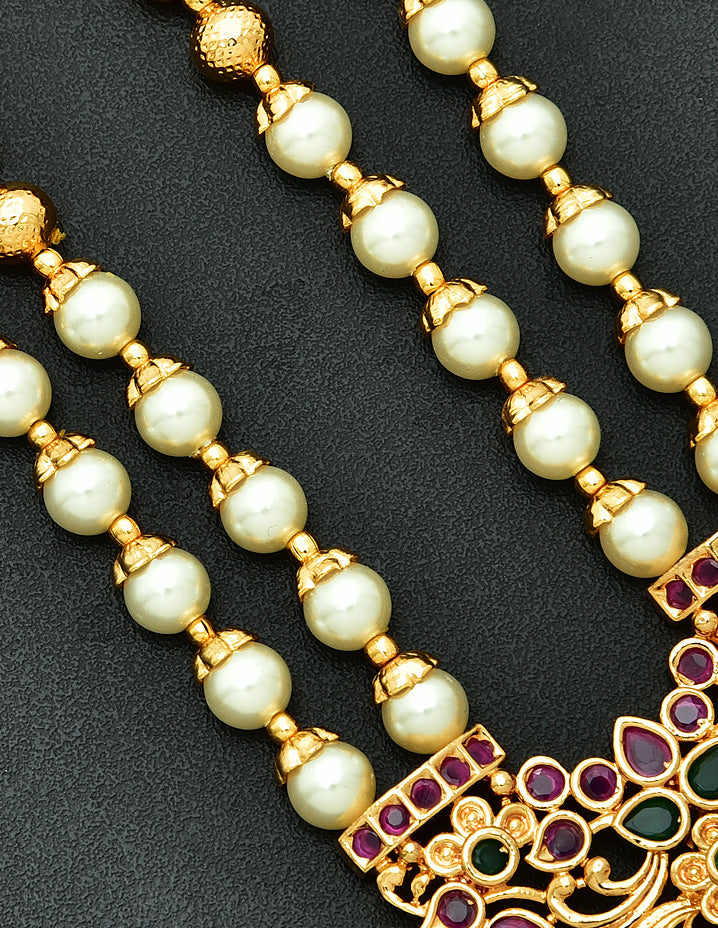 Zirconia Beads Chain Pendant