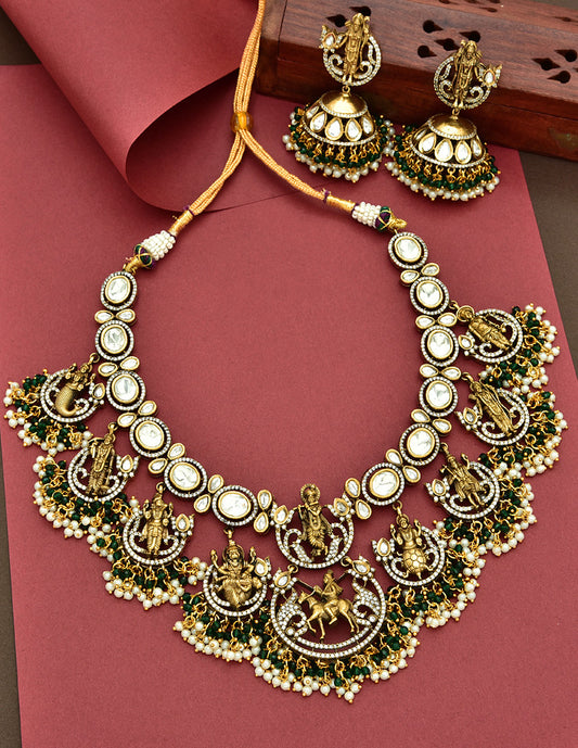 Victorian Dasavathaaram Necklace Set