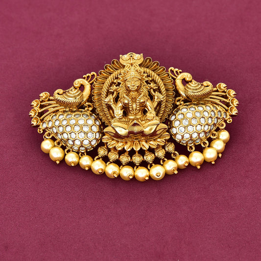 Antique Lakshmi devi Zirconia Hair clip