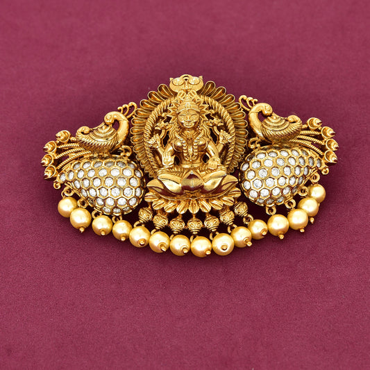 Antique Lakshmi devi Zirconia Hair clip