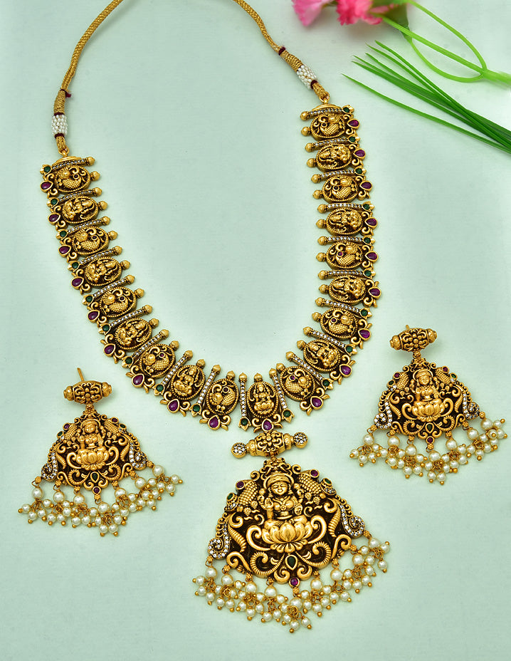 Designer Lakshmi Devi Necklace Set