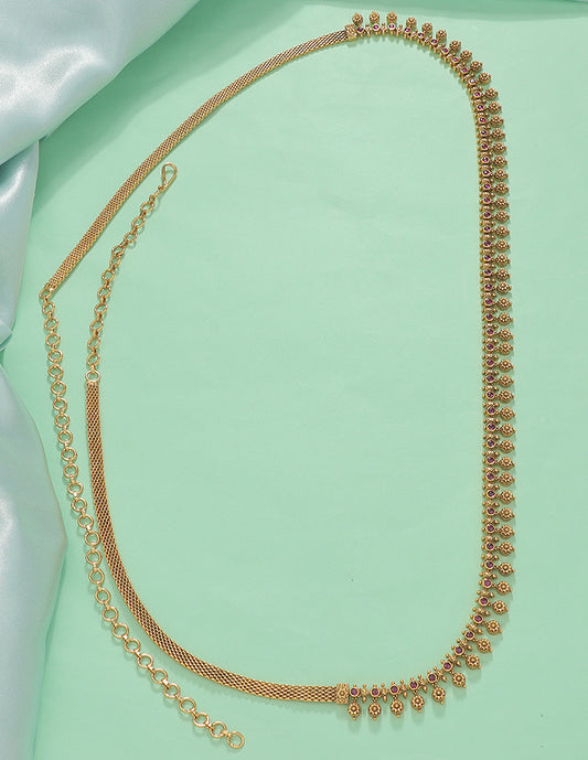 Designer Kempu Matt Chain Vaddanam