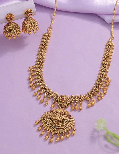 Designer Lakshmi Devi Necklace Set