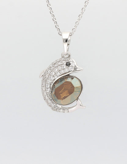 Swarovski Crystal Chain Pendant