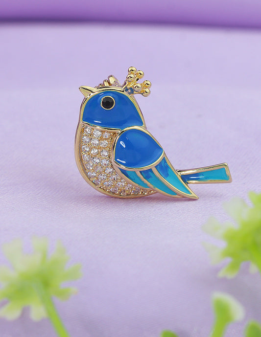 Designer Ceramic Earrings and Brooch Combo