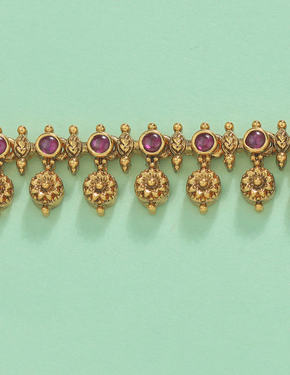 Designer Kempu Matt Chain Vaddanam