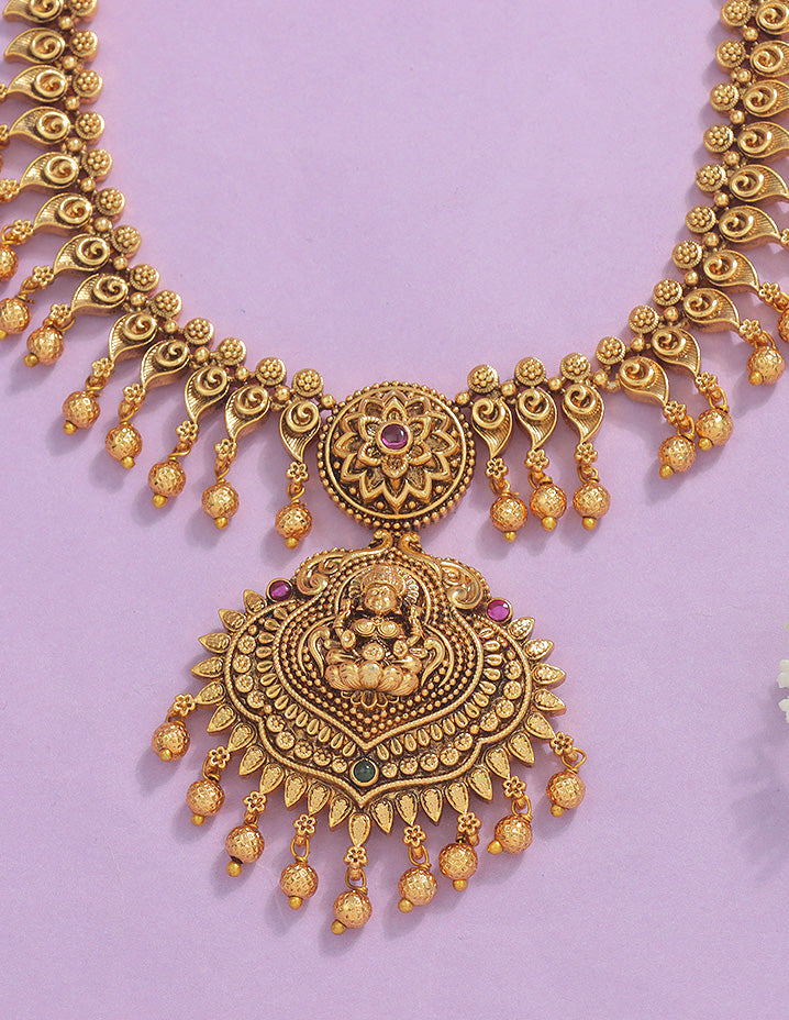 Designer Lakshmi Devi Necklace Set