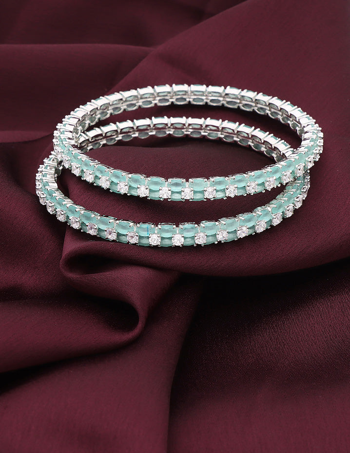 Designer Zirconia Bangles ZBGL11049