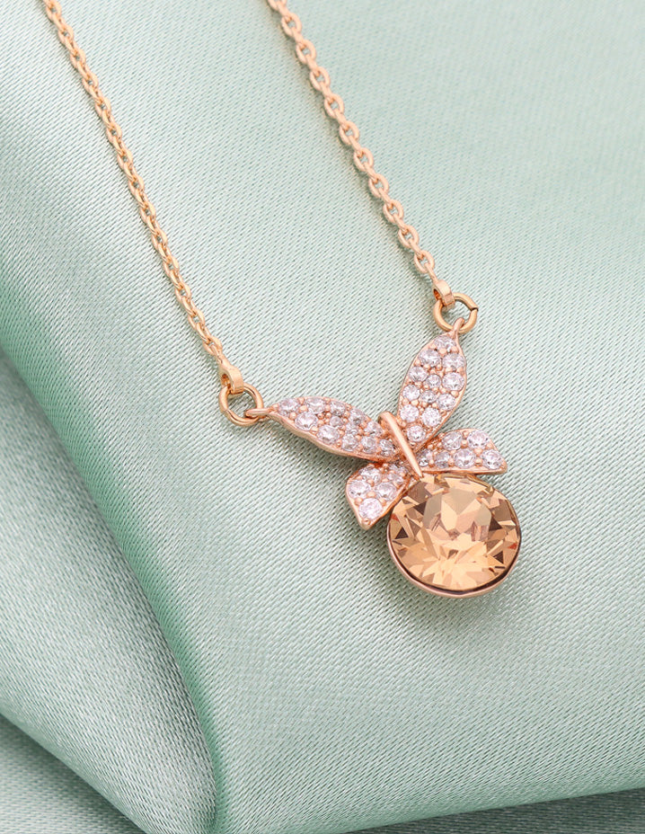Sterling Silver & Swarovski Crystal Bee Necklace – Tuesday Morning