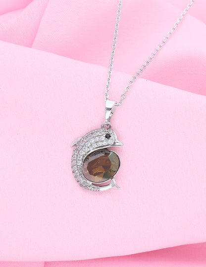 Swarovski Crystal Chain Pendant