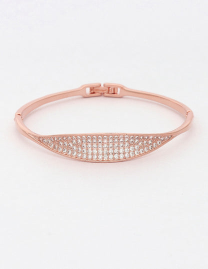 Zirconia Rose Gold Polish Bracelet