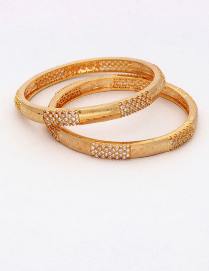 Designer Zircon Gold Plated Bangles ZBGL10950
