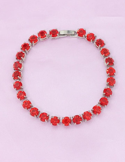 Designer Rhodium Chain Bracelet ZBLT10845