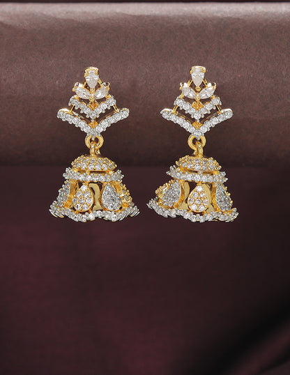 Designer Zirconia Royal Radiance Jhumka