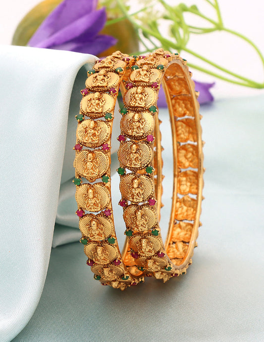 Designer Lakshmi Devi Stone Bangles