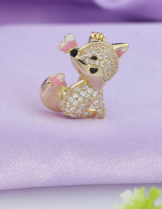 Designer Ceramic Earrings and Brooch Combo