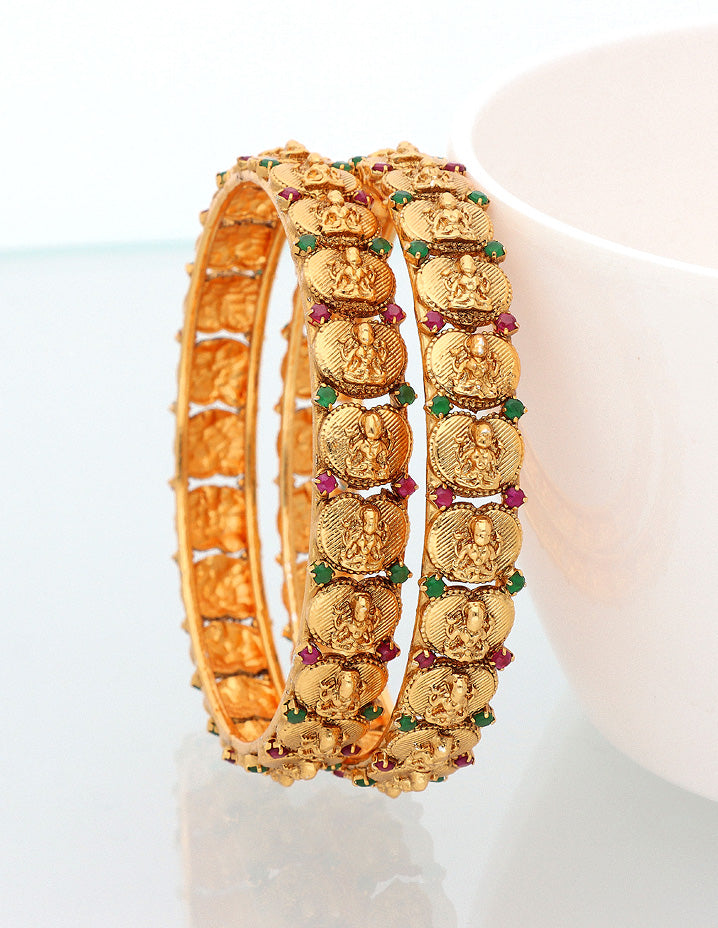 Designer Lakshmi Devi Stone Bangles
