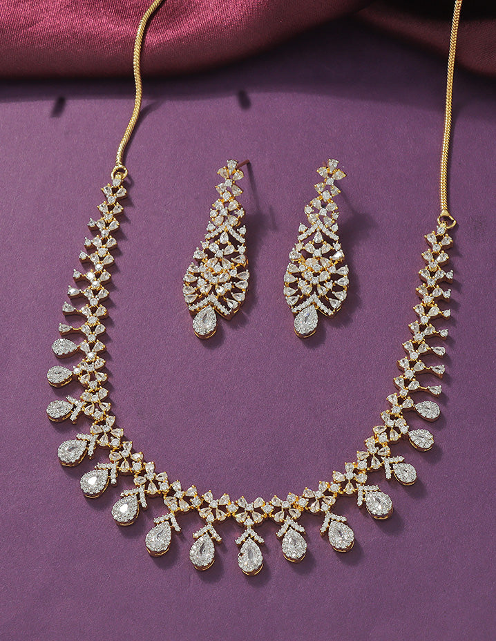 Designer Zirconia Elegance Necklace Set