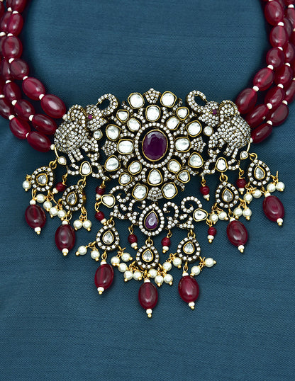 Designer Victorian Beads Choker Set