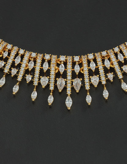 Designer Zirconia Crystal Elegance Necklace Set