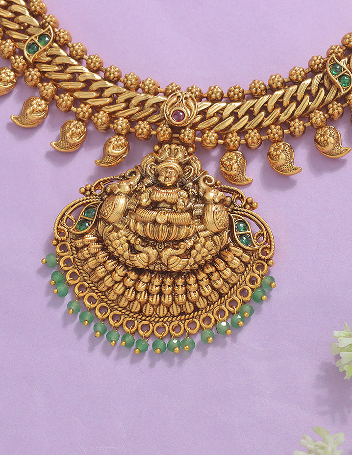 Designer Lakshmi Devi Necklace Set