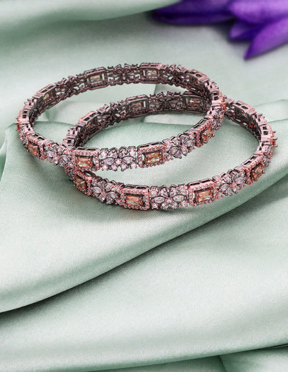 Zircon Black Polish Bangles ZBGL10959