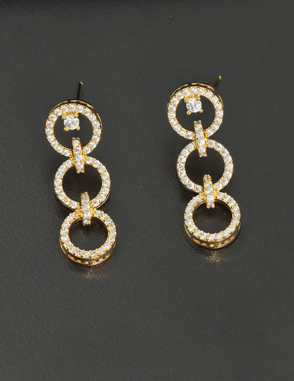 Designer Gold Polish Zirconia Necklace Set