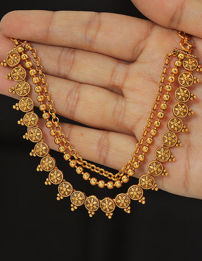 Designer Antique Kempu Chempaswara