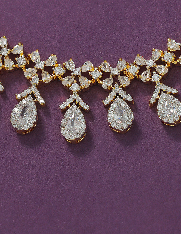 Designer Zirconia Elegance Necklace Set