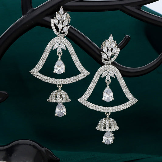 Designer Zirconia Dangler Earrings