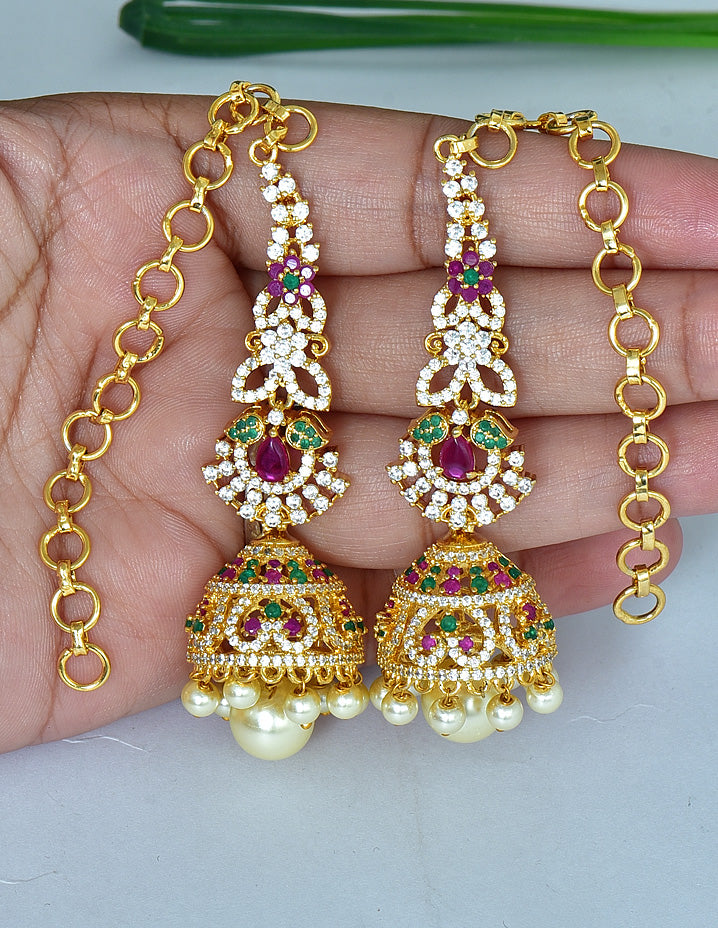One Gram Gold Jewellery Begum Bazar | Long Designer Earrings |