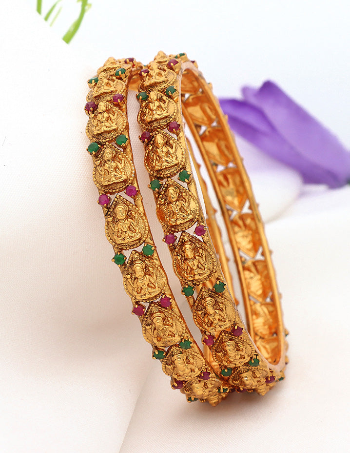 Designer Lakshmi Devi Kempu Bangles