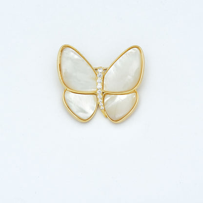 Zirconia Butterfly Design Saree Pin