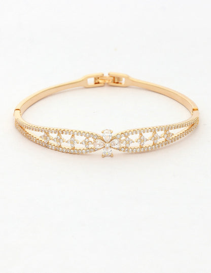 Zirconia Gold Polish Bracelet