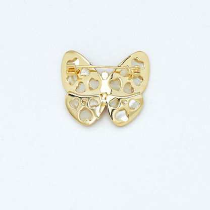 Zirconia Butterfly Design Saree Pin