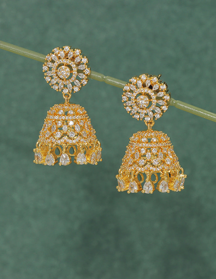 Designer Zirconia Royal Radiance Jhumka