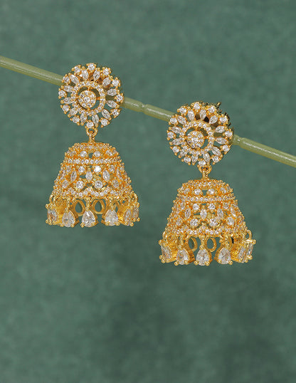 Designer Zirconia Royal Radiance Jhumka