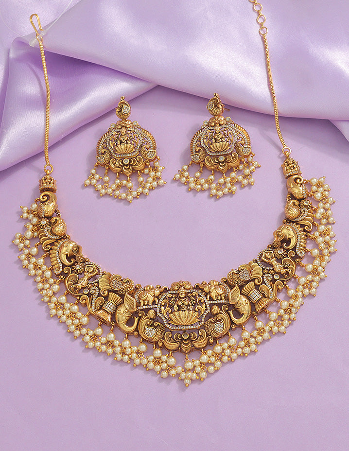 Designer Lakshmi Devi Necklace Set