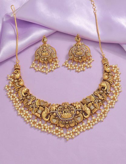 Designer Lakshmi Devi Necklace Set