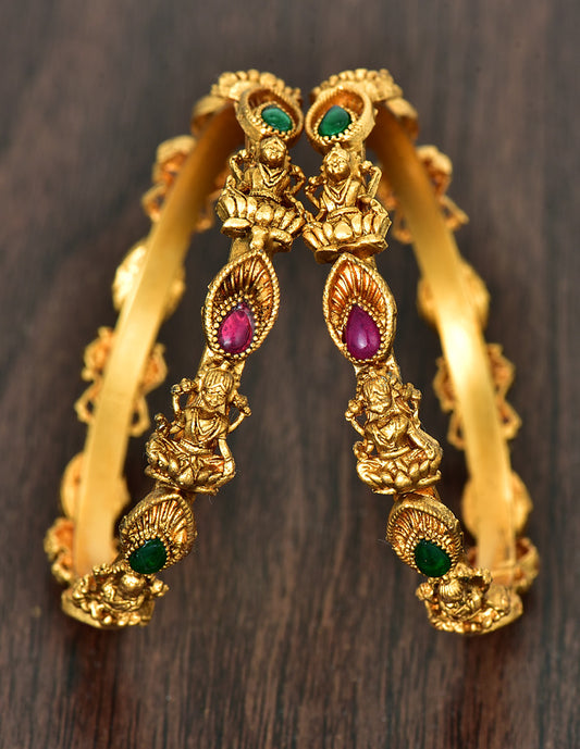Antique Kempu Matt Baby Bangles ZBGL10927