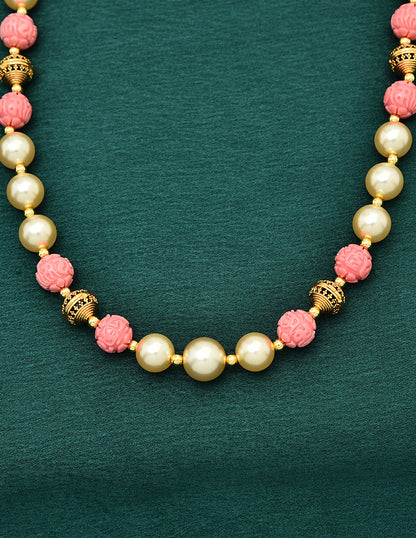 Designer Pearl and Nepali Beads Mala