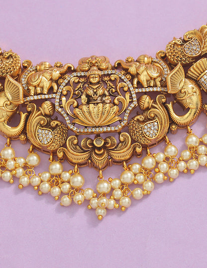 Designer Lakshmi Devi Necklace Set