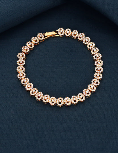 Designer Zirconia Chain Bracelet