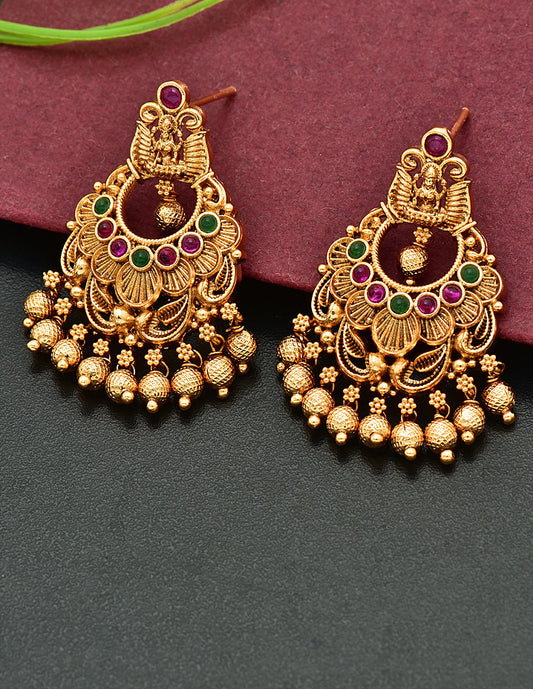 Designer Lakshmi Devi Chandbali Earrings
