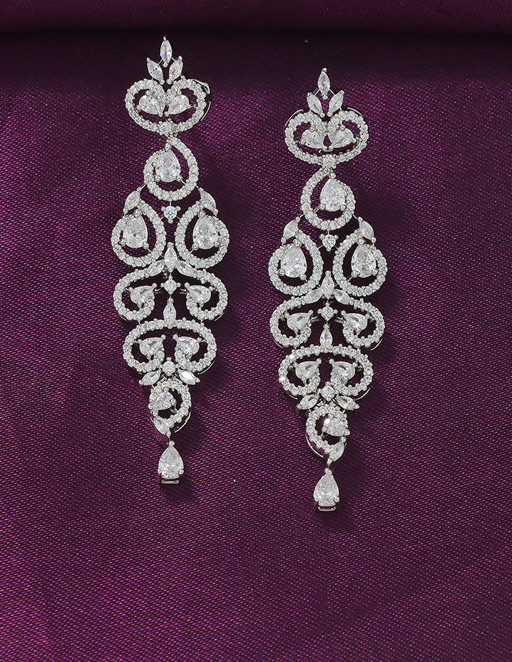 Designer Zirconia Crystal Elegance Necklace Set